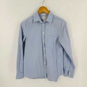 J.Crew Perfect Fit Light Blue Oxford Button-Up Shirt XS Preppy Minimalist Office